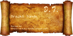 Drajkó Tünde névjegykártya